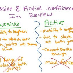 Active passive insufficiency science