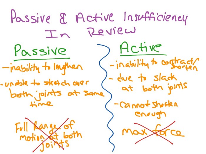 Active passive insufficiency science