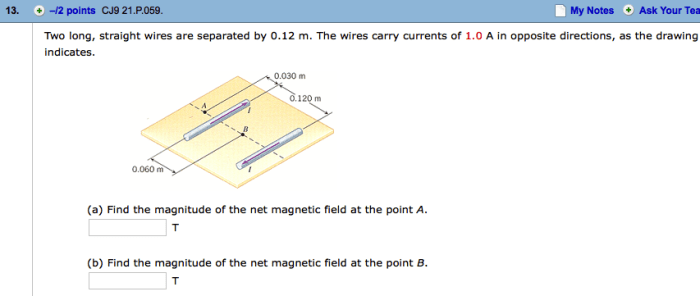 Solved wires separated straight long two transcribed problem text been show has